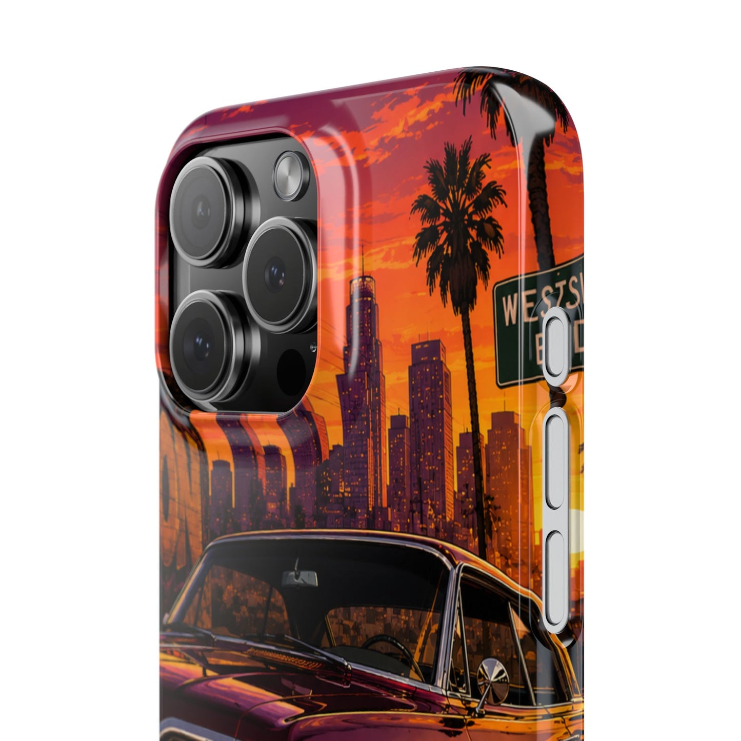 Compton Sunset Lowrider Slim iPhone Case