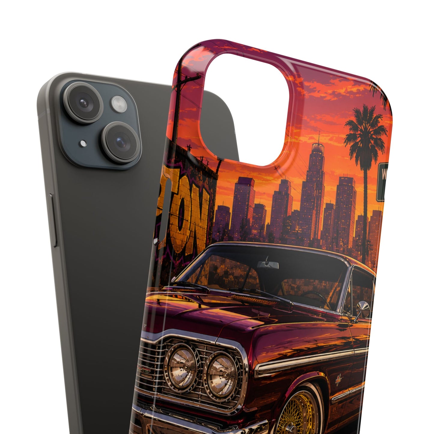 Compton Sunset Lowrider Slim iPhone Case
