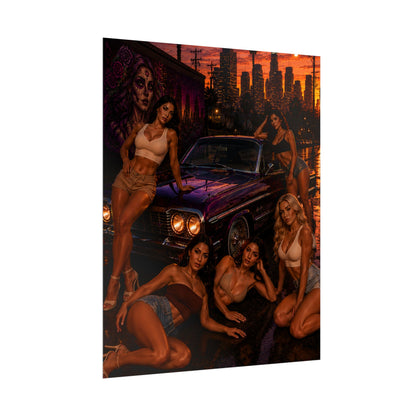 West Coast After Dark Poster (8" x 10")
