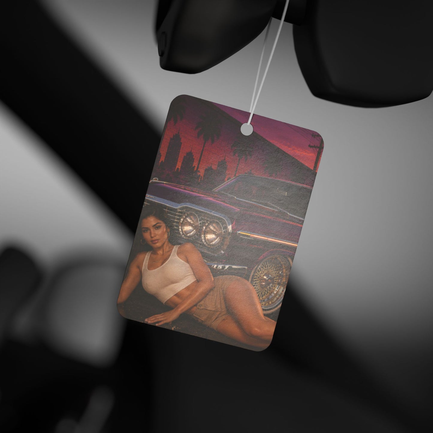 Sunset Lowrider Vibes Car Air Freshener