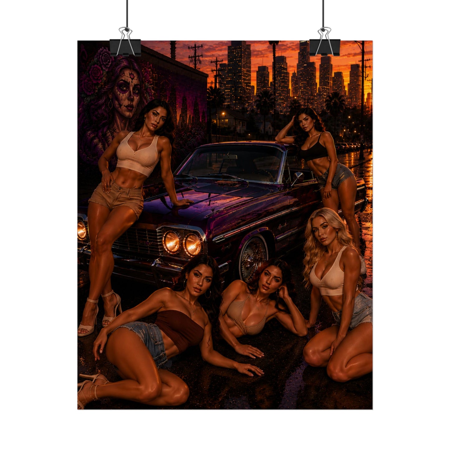 West Coast After Dark Poster (8" x 10")