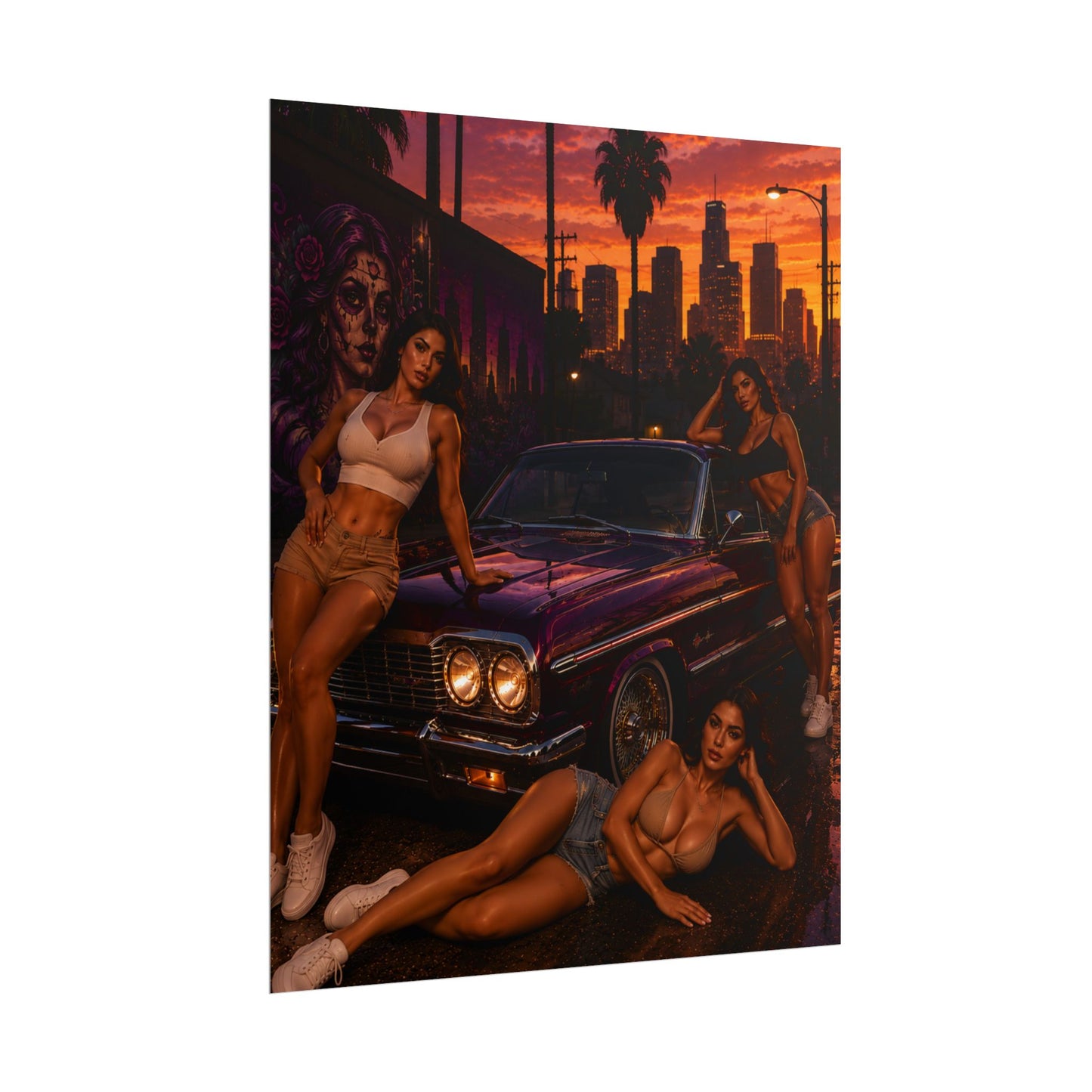 Sunset Queens Poster (8" x 10")