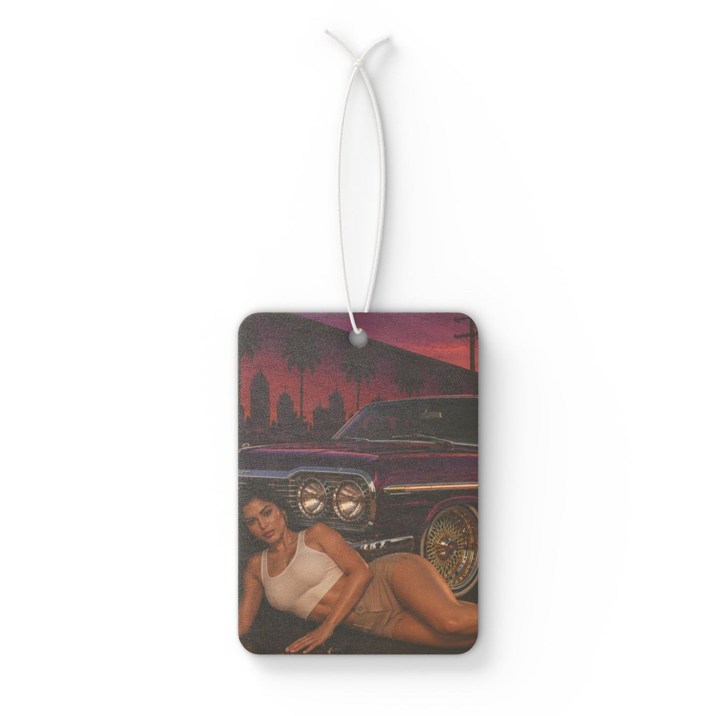 Sunset Lowrider Vibes Car Air Freshener