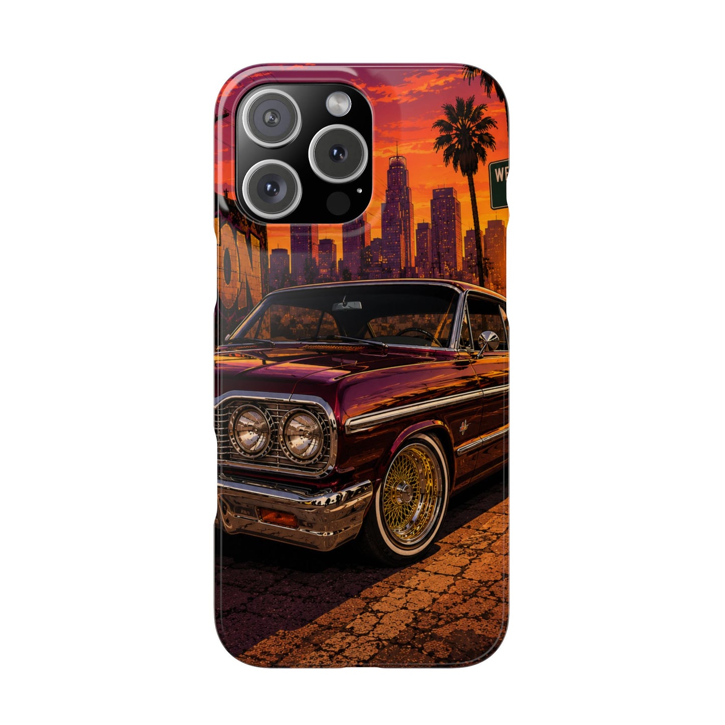 Compton Sunset Lowrider Slim iPhone Case