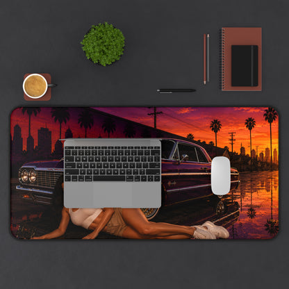 Sunset Lowrider Nights Desk Mat (32" x 16")
