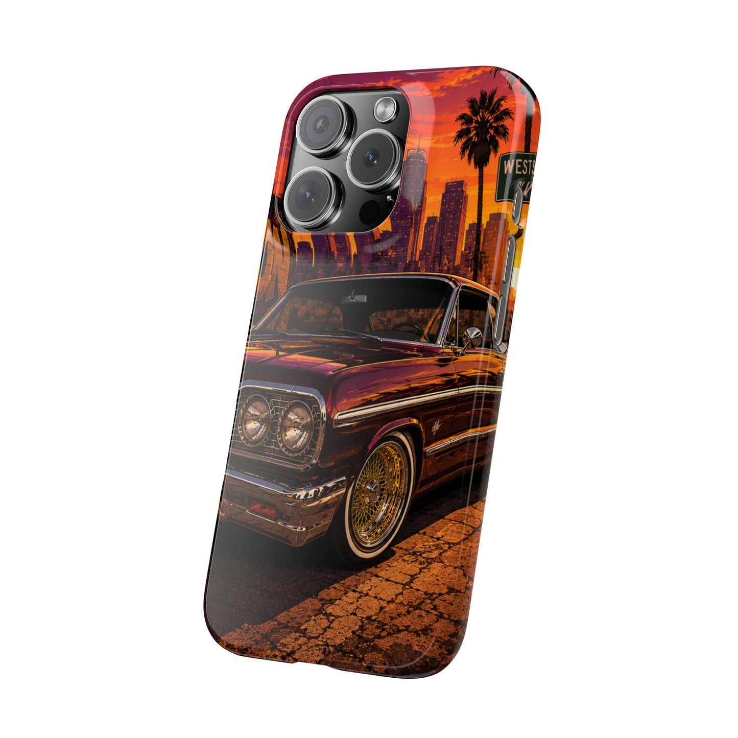 Compton Sunset Lowrider Slim iPhone Case